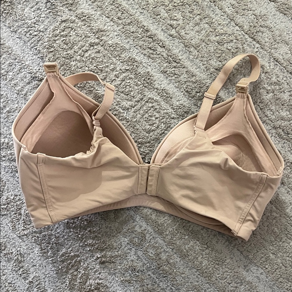 Auden Nude Wireless Absorbent Lightly Lined Nursing Bra 38DD - Picture 5 of 6